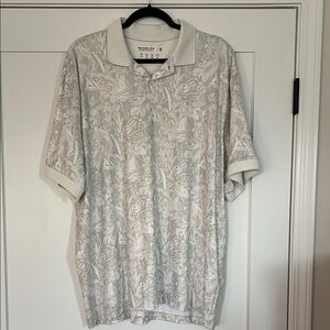 Abercrombie & Fitch Men's White Floral Polo Shirt